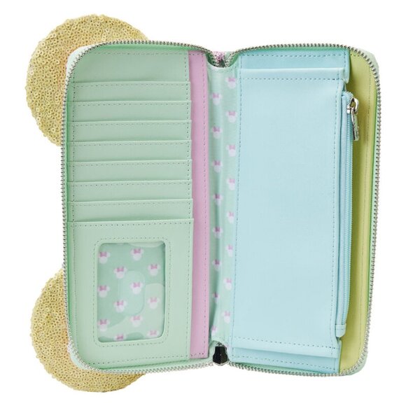 Loungefly LE Minnie Mouse Pastel Sequin Bundle Bag, Wallet, & Cardholder - NEW main image 8
